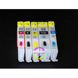 Non-OEM refillable ink cartridges for Canon MG6450 MG6650