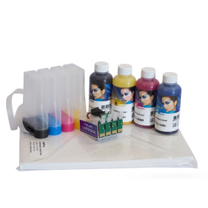 Sublimation Starter Pack for Epson Expression Home XP-355 XP-452 XP-455  CISS Ink Paper