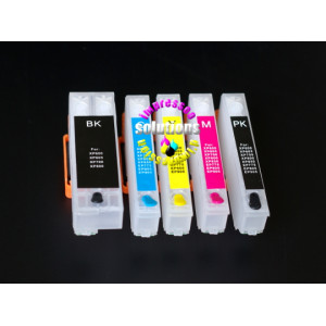Non-OEM refillable ink cartridges for Epson XP-510 XP-610 XP-615  + 500ml ink