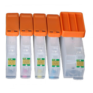 Non-OEM refillable ink cartridges for Epson XP-640 XP-830 XP-900 + 500ml ink